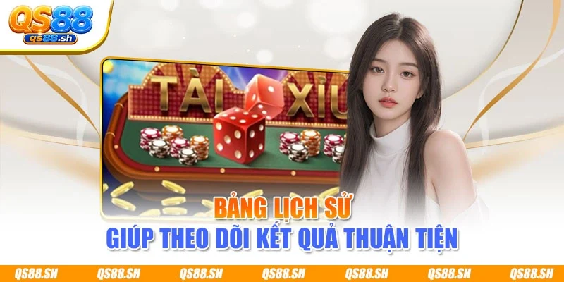 Bảng lịch sử giúp theo dõi kết quả thuận tiện